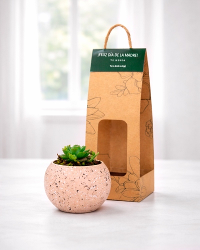 Maceterero de ceramica redondo